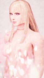 1girls 3d 3d_(artwork) areolae blender blonde_female blonde_hair emilie_de_rochefort female female_focus female_only forsavide french french_female light-skinned_female light_skin long_hair looking_at_viewer makeup medium_breasts namco necklace nipples pale-skinned_female pale_skin purple_eyes standing tekken tekken_8