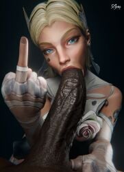 1boy 1girls 3d big_penis blonde_female blonde_hair blowjob blue_eyes cfnm cheating cheating_wife clothed_female clothed_female_nude_male cock completely_nude dark-skinned_male dark_skin duo earrings facial_tattoo fantastic_four fellatio generic_dark-skinned-muscular_male huge_cock interracial invisible_woman invisible_woman_(marvel_rivals) light-skinned_female light_skin looking_at_partner looking_at_viewer male male/female male_pov marvel marvel_comics marvel_rivals middle_finger nude nude_male penis penis_in_mouth pov qos queen_of_spades sue_richards sue_storm tattoo watermark xyra3d