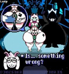 alternate_version_available anal_fingering anal_juice anal_masturbation anus anus_focus breasts deltarune erect_nipples erect_penis fat_ass fat_bastard femboy fluids furry gay glasses goat grabbing_ass hand_on_ass horns joestarjorik king_spade male_only muscular_abdomen muscular_abs naked nipples pixel_animation pixel_art ralsei ralsei_with_white_fur scarf spade_tattoo thick_ass thick_legs thick_thighs thighs white_fur writing_on_body