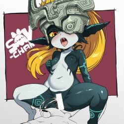 1boy 1girls after_sex bar_censor black_skin blue_skin blush breasts censored colored_sclera colored_skin commentary_request cowgirl_position cum cumdrip female helmet interspecies long_hair male midna multicolored_skin neon_trim nipple_stimulation nipple_tweak nipples open_mouth orange_hair paid_reward_available partially_colored penis pointy_ears red_eyes small_breasts soy-chan squatting_cowgirl_position straddling straight the_legend_of_zelda the_legend_of_zelda:_twilight_princess tongue tongue_out tweaking_own_nipple two-tone_skin yellow_sclera