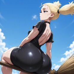1girls ai_generated ass black_dress breasts curvaceous curvaceous_body curvaceous_female curvaceous_figure curvy curvy_female curvy_figure dress female flat_chest flat_chested huge_ass jujutsu_kaisen massive_ass momo_nishimiya nishimiya_momo oxoru shiny shiny_skin small_breasts sweat sweating sweaty sweaty_body tight_clothing voluptuous voluptuous_body voluptuous_female witch