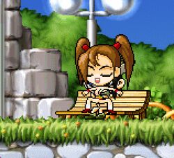 animated big_head bowman_(maplestory) huge_head mai_(maplestory) maplestory pixel_art sprite