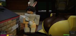 1boy 1girls 3d breasts bulge cleavage cometrr34 dark-skinned_female everytoo game_ui gun money prostitution roblox roblox_game robloxian tagme the_final_stand_2