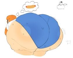 die_of_death_(roblox) fat fat_ass hotdog_(die_of_death) massive_ass roblox robloxian sweat sweaty toari