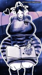 1girls 2020s 2026 2026s big_thighs black_fingernails black_hair boobs_bigger_than_head breasts_bigger_than_head child_bearing_hips curvaceous curvaceous_female curvaceous_figure curves curvy curvy_body curvy_female curvy_figure digital_drawing_(artwork) digital_media_(artwork) drawer drawing first_porn_of_artist first_porn_of_character goth goth_girl gothic heart heart_symbol huge_thighs jpg magikkbeann notebook oc original original_character patreon_username solo solo_female solo_focus striped_clothes striped_clothing thick_thighs_save_lives thighs_together thunder_thighs thunderthighs twitter_link voluptuous voluptuous_body voluptuous_female white_body white_skin wide_hips