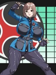 asian asian_female breasts erect_nipples heroine hurricane_blue large_breasts milf nanami_nono ninja ninja_girl ninpuu_sentai_hurricanger super_sentai superheroine thick_thighs thighs unmasked voluptuous voluptuous_female