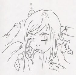 dcl flcl mamimi_samejima monochrome penis sketch tagme