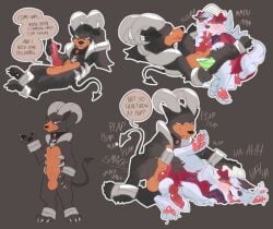 anal anal_sex animal_genitalia animal_penis anthro anthro_on_anthro anthro_penetrated anthro_penetrating anthro_penetrating_anthro balls black_body black_fur blush canid canine canine_genitalia canine_penis clothing cocktail_glass collar container cup curved_horn decodecker drinking_glass duo erection fellatio fully_sheathed fur generation_2_pokemon generation_7_pokemon genitals glass glass_container glass_cup hat hat_only headgear headgear_only headwear headwear_only hi_res horn houndoom inviting licking licking_lips looking_pleasured lycanroc male male/male male_penetrated male_penetrating male_penetrating_male mammal midnight_lycanroc moan mostly_nude nintendo oral penetration penile penile_penetration penis penis_in_ass plap pokemon pokemon_(species) red_body red_fur seductive sex sheath tongue tongue_out