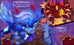 2boys blowjob consensual cursedshot_(phighting) dialogue english_text friends_with_benefits gay inphernal licking licking_penis lovers non-human onomatopoeia oral patreon patreon_reward penis phighting pov roblox roblox_game robloxian rocket_(phighting) self_upload slingshot_(phighting) softngently speech_bubble stargazer_rocket_(phighting) tagme teasing text veiny_penis watermark