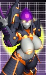 2026 3d 3d_(artwork) 3d_model 3d_render areola areolae big_breasts breasts breasts_out cybertronian female grey_body nightbird_(transformers) ninja ninja_girl nipples robot robot_girl soundpunk501 thick_thighs transformers transformers_rise_of_the_beasts