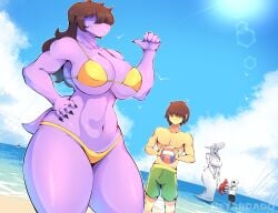 2025 animated_skeleton anthro ass ball_(object) beach big_ass big_breasts big_butt bikini biped bone boss_monster_(undertale) bovid breasts brown_hair caprine cleavage clothed clothing deltarune destoroyah detailed_background digital_media_(artwork) dress female goat godzilla_(series) group hair hair_over_eyes hi_res huge_breasts human humanoid kris_(deltarune) larger_female male mammal mature_female netardado outside purple_body sans sans_(deltarune) scalie size_difference skeleton smaller_male susie_(deltarune) swimwear thick_thighs toho topless toriel toriel_(deltarune) two-piece_swimsuit undead undertale_(series) voluptuous white_body white_clothing