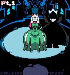 anal_fingering anal_juice anal_masturbation anus anus_focus breasts crossdressing deltarune dress erect_nipples erect_penis fat_ass fat_bastard femboy fluids furry gay glasses goat grabbing_ass green_dress hand_on_ass horns joestarjorik king_spade male_only muscular_abdomen muscular_abs nipples pixel_animation pixel_art ralsei ralsei_with_white_fur scarf spade_tattoo thick_ass thick_femboy thick_legs thick_thighs thighs white_fur writing_on_body