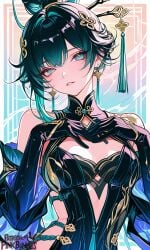 ai_generated areolae ass blush breasts completely_nude curvy fake_art female full_body hentai high_resolution highly_detailed large_breasts long_hair looking_at_viewer navel nipples nsfw nude open_mouth patreon pinkbunnies pussy rule34 seductive simple_background smile solo thick_thighs thighs uncensored wide_hips wuthering_waves yinlin