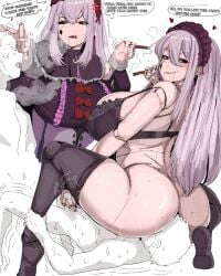 angry bigger_dom bigger_female bitch caption cigarette correction deooxido doll doll_joints facesitting forced forced_anal forced_oral handjob huge_ass huge_breasts indie_virtual_youtuber instant_loss instant_loss_2koma lingerie older_female older_male_and_younger_female overpowered porcelainmaid sitting sitting_on_face sitting_on_person size_difference smaller_male stockings virtual_youtuber