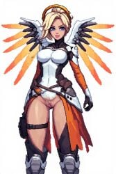 ai_assisted angela_ziegler mercy overwatch overwatch_2 pixel_art pussy_out