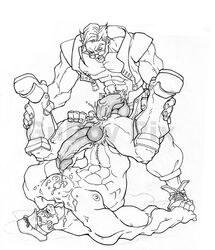 2boys abs anal anal_sex bara biceps capcom charlie cum cum_in_ass cum_inside cum_on_body cum_on_boy cum_on_chest cum_on_self cum_on_upper_body ejaculation eyewear gay glasses guboy happy_trail hat human leg_grab legs_held_open m_bison male male_nipples male_only monochrome multiple_boys muscle muscles navel nude open_clothes open_fly open_shirt pecs penis piledriver_position pubic_hair serratus_anterior shinguards shirt shoes spread_legs street_fighter testicles top-down_bottom-up uncensored yaoi