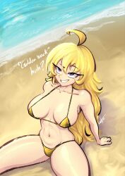yang xiao long from rwby by siroapollo