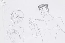 captain_hero drawn_together male male_only shower tagme xandir_p._wifflebottom