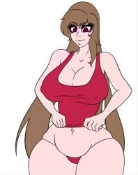 animated belly big_breasts big_thighs bouncing_breasts breast_drop copyright_request original_character sophie_queen11 tagme thick_thighs thong video