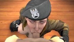 animated beret black_hair blowjob breasts exposed_breasts girl looking_at_viewer looking_up pov rainbow_six rainbow_six_siege sfm skeletron27 sound source_filmmaker tagme video zofia_(rainbow_six)