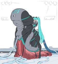 hatsune_miku hyper_clitoris hyper_pussy onion_oni plugsuit tube tubes