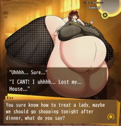 ass ass_cleavage bbw belly breasts breasts_bigger_than_head butt_crack cgkey1 fat fat_female fat_girl female hyper_ass kujikawa_rise large_belly large_breasts large_thighs massive_ass massive_thighs meat_wall_(body_type) obese obese_female overweight persona persona_4 ssbbw thighs