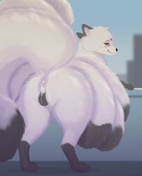 canid canine ertonhin fox generation_1_pokemon hi_res male mammal ninetales nintendo pokemon pokemon_(species) solo