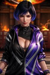 1girls ai_generated asian_female big_breasts cleavage female female_only looking_at_viewer namco reina_mishima tekken tekken_8 unknown_source