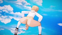 3d 3d_animation androgynous animated aqua_eyes arc_system_works big_ass big_balls big_butt big_penis blonde_hair blue_eyes bouncing_ass bouncing_balls bouncing_butt bouncing_penis bridget bridget_(guilty_gear) bubble_butt cock-tail erogeking fat_ass from_behind guilty_gear hands_on_knees hoodie koikatsu leaning_forward long_socks mp4 music saggy_balls sneakers socks sound standing swinging_balls swinging_penis tagme thong thong_aside throwing_it_back twerking video