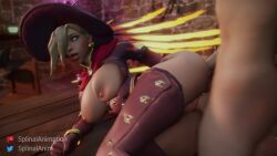 3d animated halloween mercy moaning nsfw nude overwatch sex splinal_animation tagme vaginal_penetration video witch_mercy