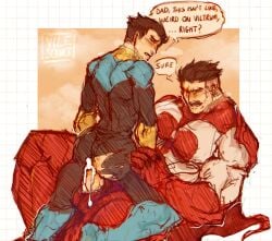 alien anal anal_sex artist_request asian asian_male dad_fucking_son dilf east_asian east_asian_male gay gay_sex incest invincible invincible_(superhero) male male_only mark_grayson muscles muscular muscular_male nolan_grayson omni-man teen_boy thick_thighs