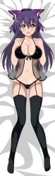 babydoll breasts commission dakimakura_design date_a_live indexryo purple_eyes purple_hair yatogami_tohka