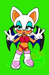 bat_wings blush boots busty camel_toe cameltoe fangs heart_shape lipstick nipples_visible_through_clothing red_clothing rouge_the_bat sega shiny_skin sonic_(series) sonic_adventure_2 sonic_the_hedgehog_(series) tan_body thighhigh_boots tight_clothing white_boots white_gloves