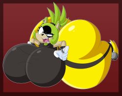 ass_bigger_than_head ass_expansion big_ass big_breasts blakeynsfw breast_expansion breasts_bigger_than_head clothed female female_only huge_ass huge_breasts hyper_ass hyper_breasts inflation sonic_(series) surge_the_tenrec