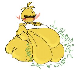 1girls animatronic chicken fat fat_woman female five_nights_at_freddy's five_nights_at_freddy's_2 nitaruskwish33 obese obese_female robot scottgames toy_chica_(fnaf)