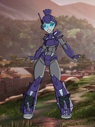 1girls female female_focus female_only hashtag_(transformers) omegart55 robot_girl self_upload taller_female taller_girl transformers transformers_earth_spark