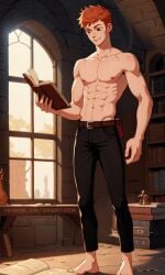 1boy 2023 2d 2d_animation ai_generated animated bara bara_tits barazoku big_bulge bulge clothing gay growboygrow hi_res highres huge_bulge male male_focus male_nipples male_only manly muscular_male nipples solo solo_male yaoi