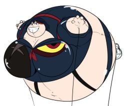 animate_inanimate balloon_transformation belly_inflation daemonking defeated_heroine fat fat_woman fetish humiliation hyper_fat inflatable_transformation inflation inflation_fetish kill_la_kill living_inflatable matoi_ryuuko obese obese_female parade permanent_smile permanent_transformation rubber_transformation senketsu smiling solo