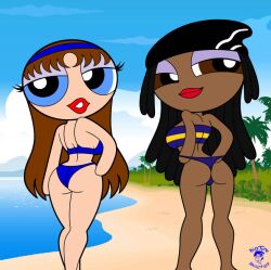 ass bigtyme bikini brown_hair powerpuff_girls swimsuit theedministrator765