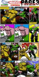 2011 absurd_res alien balls bolovaxian bottomwear bubble clothed clothing comic dialogue duo elemental_creature elemental_humanoid english_text erection fellatio gay genitals hi_res humanoid humanoid_genitalia humanoid_penis kilowog male male/male marvel masturbation mineral_fauna mineral_humanoid nude open_bottomwear open_clothing open_pants oral pants penile penile_masturbation penis punch rock rock_creature rock_humanoid sex text the_thing_(marvel) tomcat_(artist)