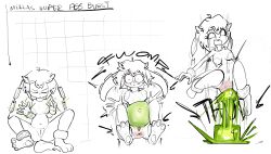 anthro canine female female_protagonist freedom_planet milla_basset nude nude_female prolapse scrambledeve video_games