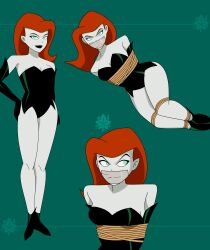 batman:_the_animated_series batman_(series) bennypaan bondage breasts dc dc_comics dcau gag gagged poison_ivy poison_ivy_(dcau) restrained rope_bondage tape_gag the_new_batman_adventures