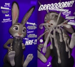 3d_(artwork) balls big_balls big_penis bodily_fluids chief_bogo cum cum_everywhere cum_on_face cumshot dialogue digital_media_(artwork) disney ejaculation english_text fellatio female genital_fluids genitals hi_res judy_hopps lagomorph leporid male mammal messy moorsheadfalling oral penile penis rabbit sex text zootopia