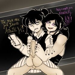 1futa 1futa1girl 1girl1futa 2female 2females 2girl 2girls annoyed annoyed_expression annoyed_face ashley_graves balls black_hair black_hair_female black_nails black_toenails cellphone choker cigarette cigarette_in_mouth clothed_female clothed_futa dark_hair_female daughter feet feet_fetish feet_focus feet_on_balls feet_on_penis female female_on_futa foot_fetish foot_focus footjob forced_footjob futa_focus futa_milf futa_mom futa_mommy futa_mother futa_mother_and_daughter futa_mother_on_daughter futa_on_female futa_with_female futanari girl_on_futa glowing_eyes incest intersex mischievous_look mischievous_smile mother mother_and_daughter mother_and_daughter_yuri pale-skinned_female pale-skinned_futa pale_skin pantsless penis phone phone_screen pink_eyes pink_eyes_female pink_text questionable_consent renee_graves tacitusart teasing_look teasing_penis text the_coffin_of_andy_and_leyley yellow_eyes yellow_eyes_female yellow_text