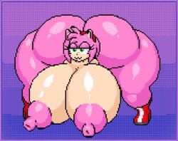 1girls 2d 2d_animation amy_rose animated anthro ass ass_bigger_than_head ass_bigger_than_torso big_ass big_breasts breasts breasts_bigger_than_head enormous_breasts female female_only furry gif huge_ass huge_breasts hyper hyper_ass hyper_breasts idle_animation massive_ass naked_footwear nipples nude pixel_animation pixel_art solo_female sonic_(series) tagme the_inclined_trunk thick_thighs wide_hips