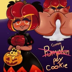 basket blush breasts_out cookie_run cum cum_in_pussy cum_inside cum_leaking half-closed_eyes looking_at_viewer naked pompon_(cookie_run) pumpkin pumpkin_pie_cookie r_bismut rbismut tagme