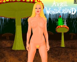 alice_in_wonderland alice_liddell avril_lavigne breasts female female_focus naked nipples nude nude_female pubic_hair pussy tagme the_caterpillar wonderland