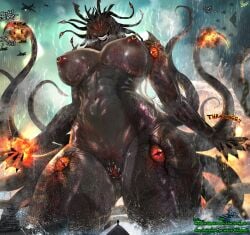 1girls big_ass big_breasts big_thighs breasts creature curvaceous curvy curvy_figure daikaiju digital_media_(artwork) female giantess hips hourglass_figure huge_ass huge_breasts huge_thighs humanoid kaiju kraken large_ass large_breasts large_thighs legs macro macro_female mature mature_female monster monster_girl mumomoxart netxart nightmare_waifu non-human nonhuman project_kaiju slim_waist tb-000_the_kraken thick thick_hips thick_legs thick_thighs thighs voluptuous waist wide_hips wide_thighs