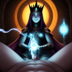 1boy 1girls adventurer ai_assisted ai_generated breasts crown cum_demanding dark_hair dominant_female ejaculating_energy ejaculation energy erect_penis erection evil evil_smile fantasy female female_rapes_male femdom forced_handjob forced_orgasm forced_to_cum forced_to_ejaculate glans glowing glowing_genitals glowing_glans glowing_penis glowing_portals gown handjob handjob_domination handjob_reverse_rape holding_penis impatient looming magic magic_handjob magic_ritual male malevolent necklace nonconsenting_male open_mouth opening_portal orgasm_magic pale_skin penis penis_abuse penis_in_mouth pink_eyes portal reverse_forced_handjob ritual seductive_expression wetnightmare