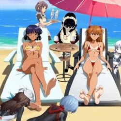 6+girls ai_generated all_fours alternative_costume angel_beats! animated anklet apron ass asuka_langley asuka_langley_sohryu ayanami_rei bangs barefoot beach beach_chair beach_umbrella bikini black_bodysuit black_hair blue_eyes blue_hair bodysuit bowing breasts brown_eyes brown_hair chair cleavage clothing crossed_legs crossover cup dark-skinned_female dark_skin day dominant_female_submissive_female domination dress drinking_glass earrings enjoying enjoyment enmaided feet female femdom food foot_focus foot_worship frills fushigi_no_umi_no_nadia goddess gold_bikini gold_swimsuit grey_hair hair_ornament happy happy_dom happy_girl hat headdress headwear holding hoop_earrings human_furniture humiliation ice_cream interface_headset jewelry kneeling kneeling_female kuudere large_breasts legs long_hair looking_at_viewer loser maid maid_apron maid_headdress medium_breasts micro_bikini multicolored_bodysuit multiple_crossover multiple_females multiple_girls nadia_la_arwall nagato_yuki navel necklace neon_genesis_evangelion no_sound ocean open-mouth_smile open_mouth orange_hair outdoors pantyhose pilot_suit plugsuit princess public public_humiliation purple_hair rebuild_of_evangelion red_bikini red_swimsuit rei_ayanami relaxing sad sad_sub sakura_suzuhara sand servant serving short_hair sitting sky slave slave_girl small_breasts smile soles sunbathing suzumiya_haruhi_no_yuuutsu swimsuit tachibana_kanade tanline tanlines tanned thong thong_bikini toenails toes tray tsundere umbrella underboob uniform video water wine_glass winner worship yellow_bikini yellow_eyes yellow_swimsuit